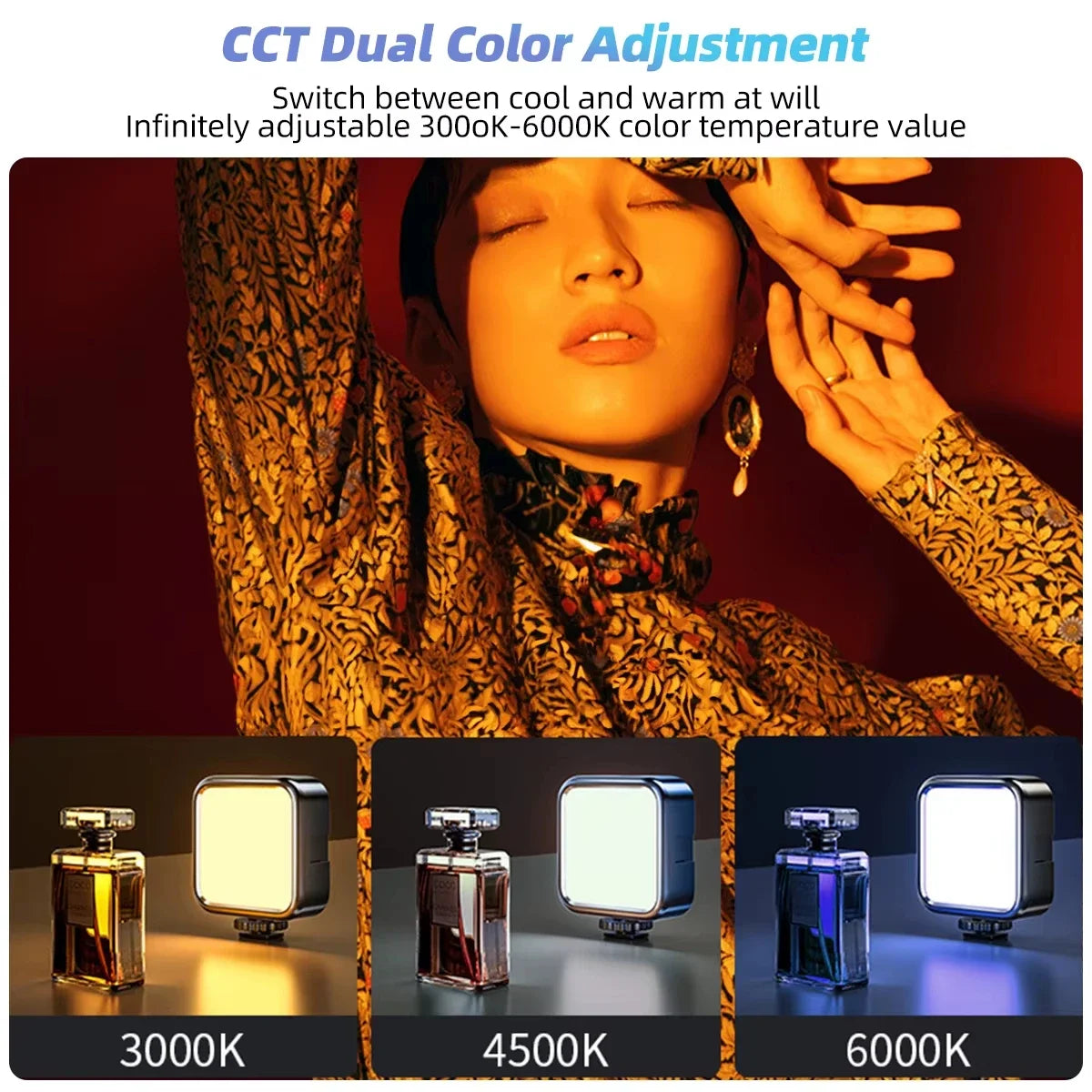 Luz LED Clip-On Portátil para Telemóvel e Webcam – Modenik Tech