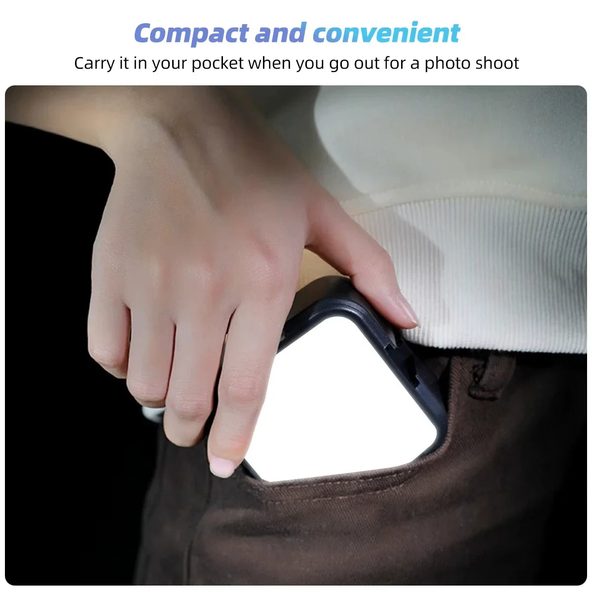 Luz LED Clip-On Portátil para Telemóvel e Webcam – Modenik Tech